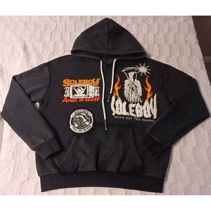 Soleboy "Angel Of Death" Hoodie Men's Medium Heavyweight Sweatshirt Streetwear